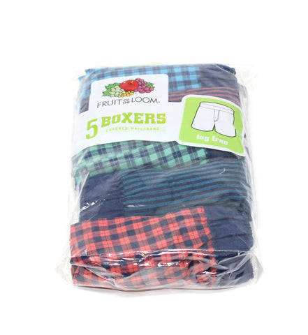 Fruit of the Loom Boy's Woven Boxers 5 Pack